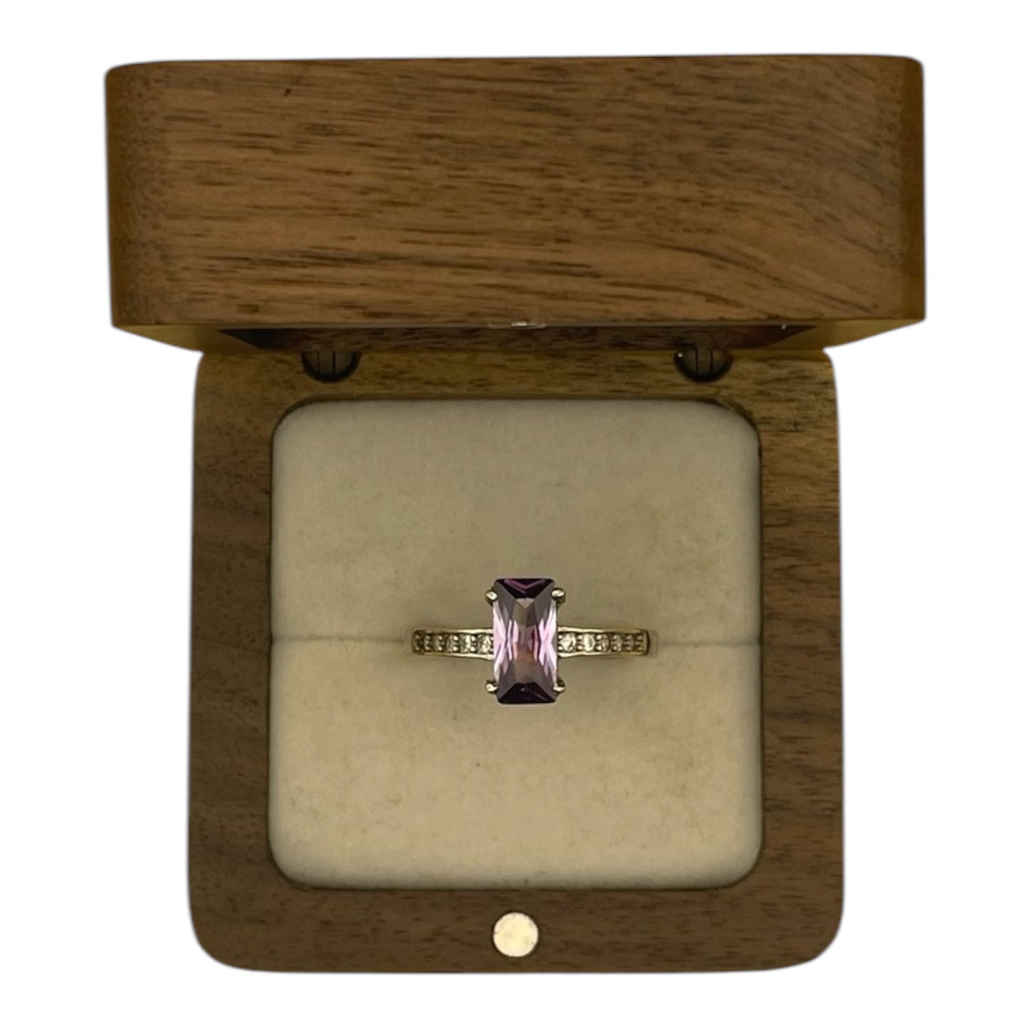 Anillo Clásica de Brasil Ametista Diamante