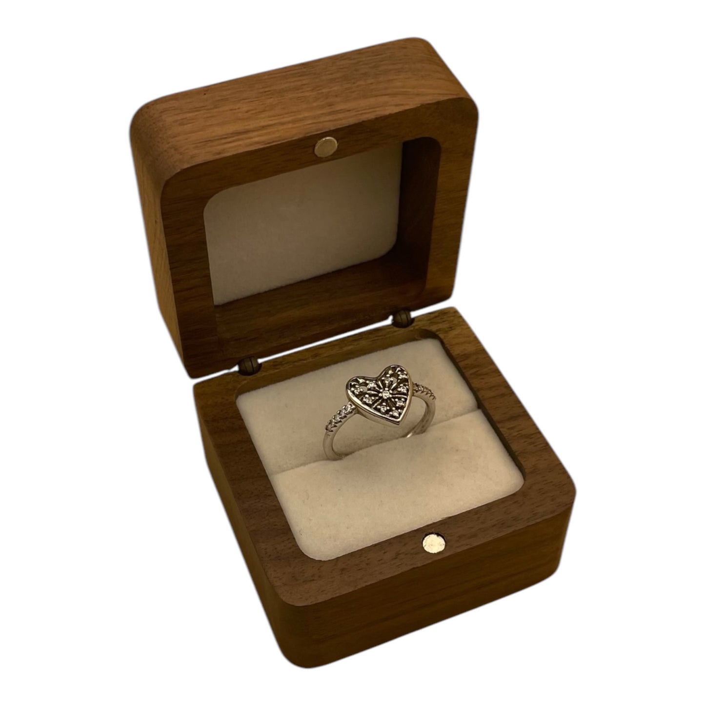 Anillo Corazón Brillante