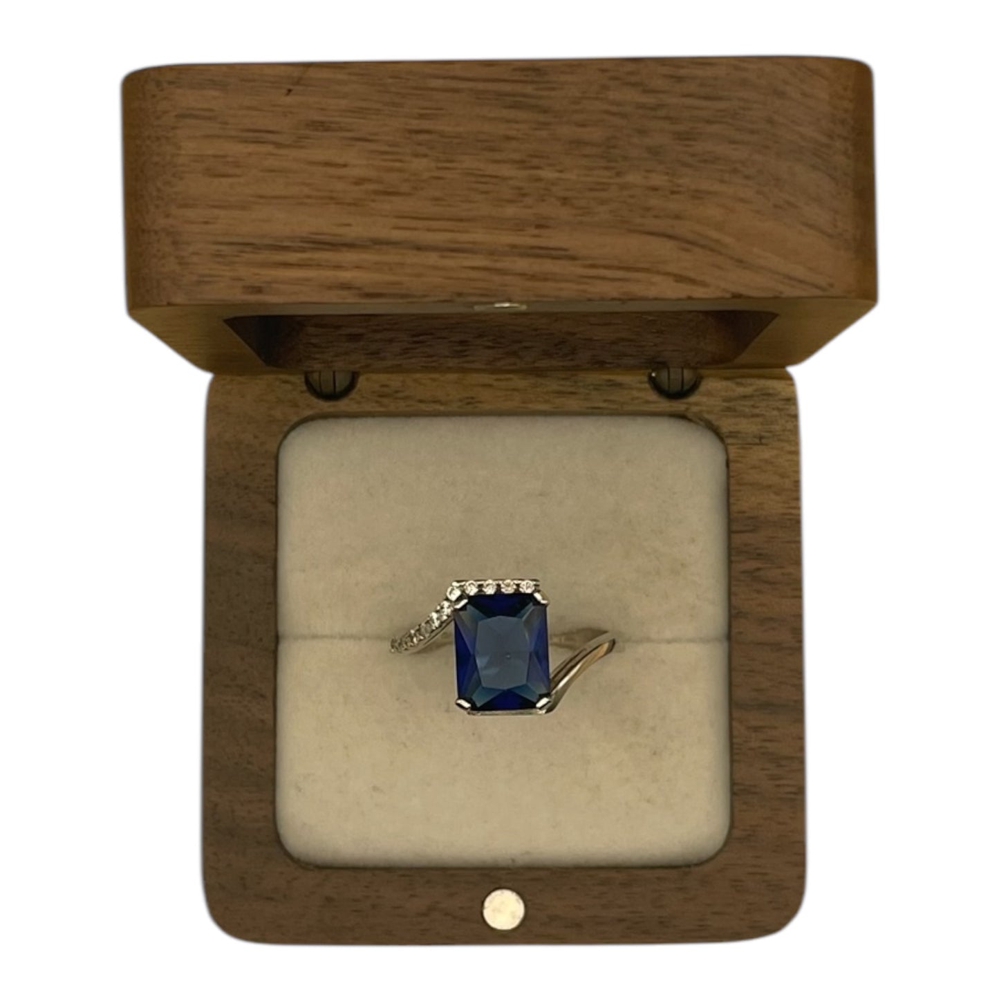 Anillo Elegancia Moderna Zafiro