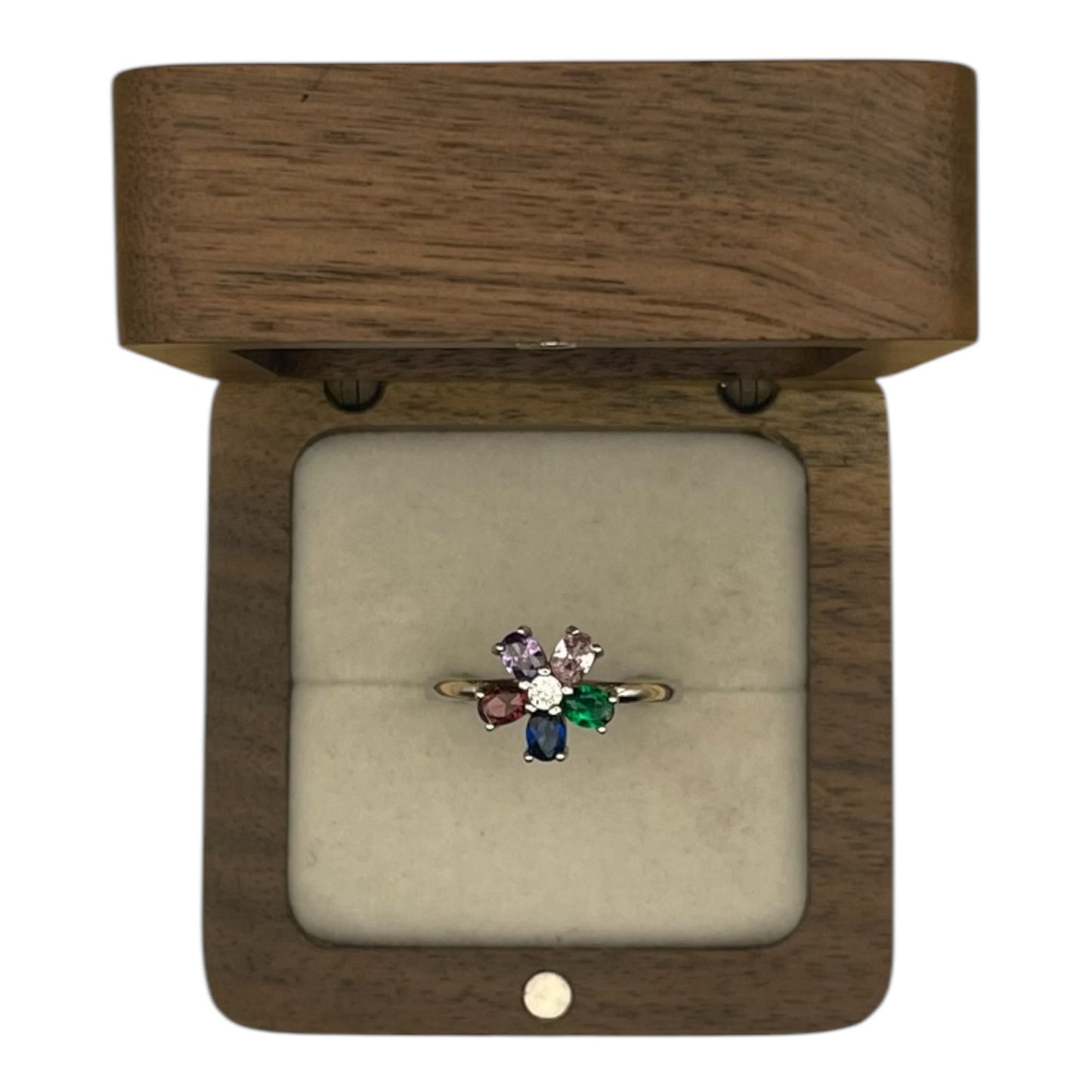 Anillo Flor Moderna