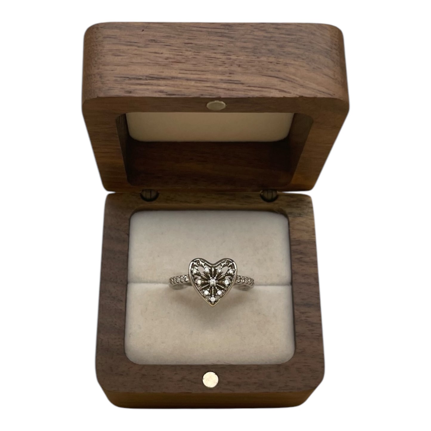 Anillo Corazón Brillante