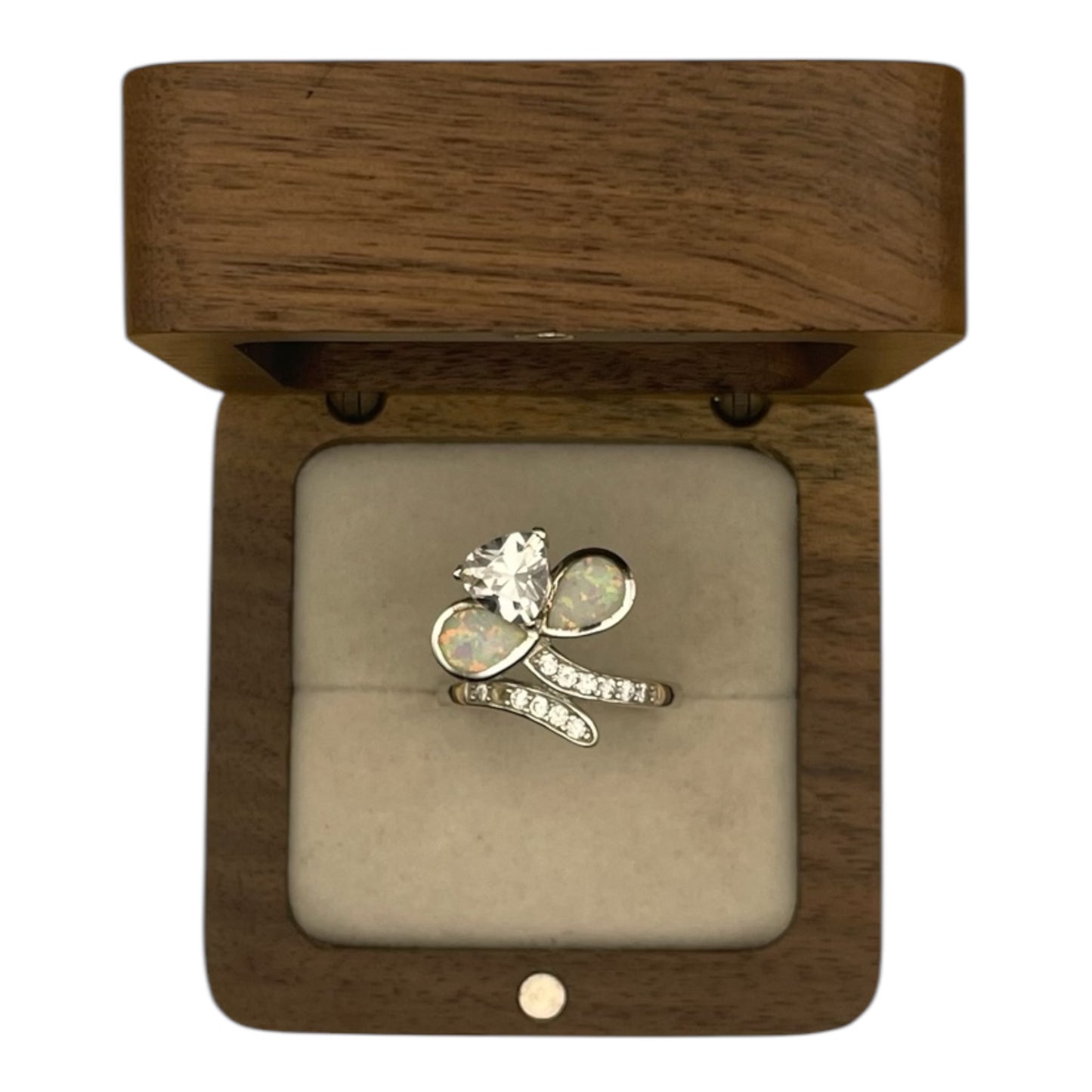Anillo Flor Moderna