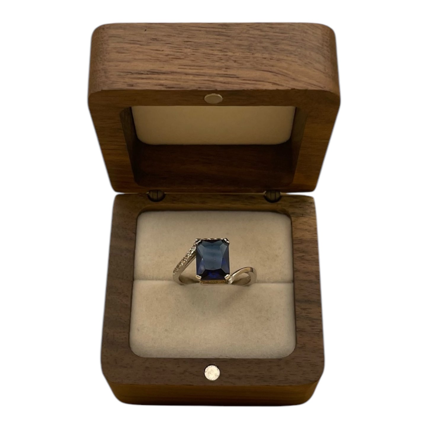 Anillo Elegancia Moderna Zafiro