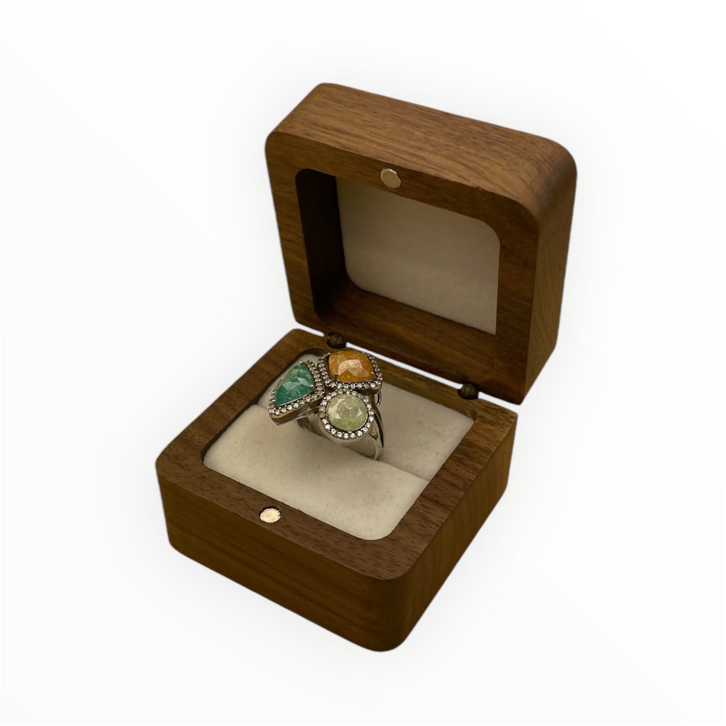 Anillo Trío de Cuarzos