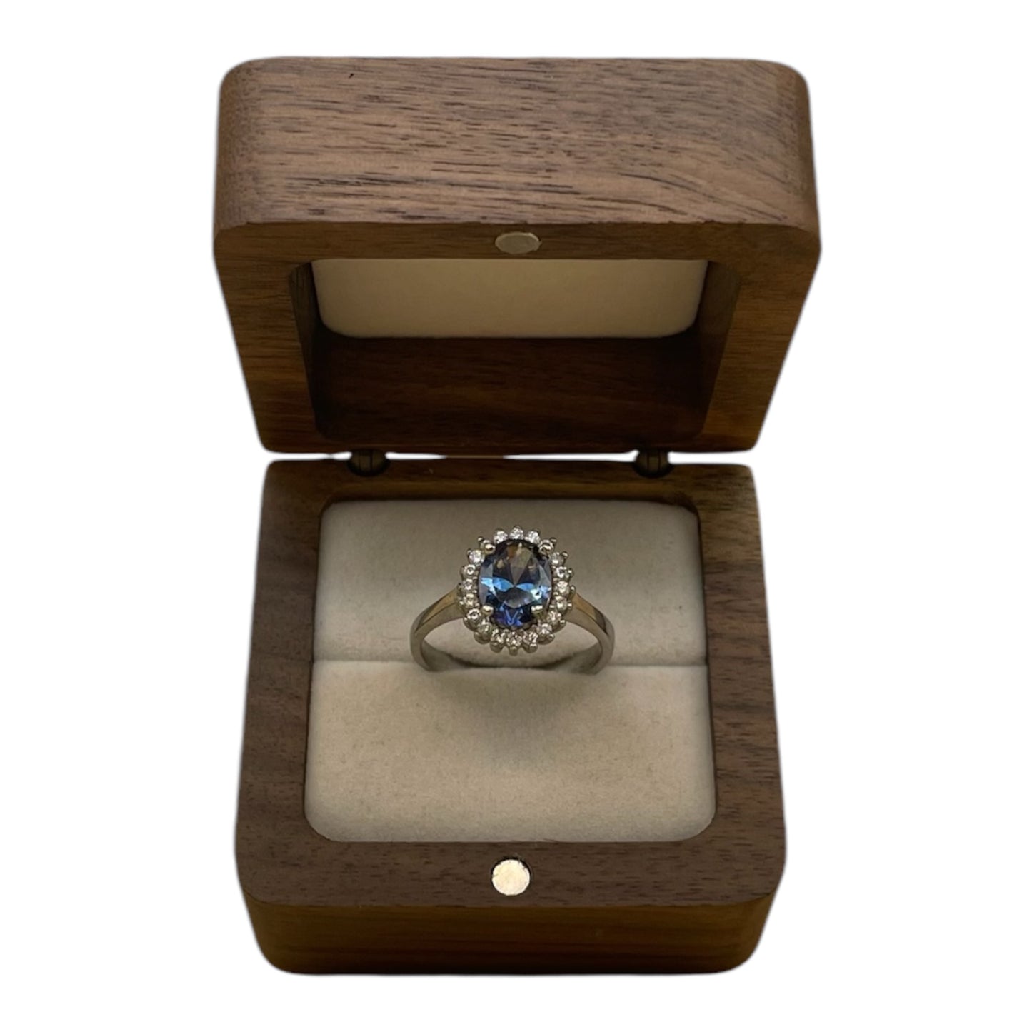 Anillo Brillo Celeste
