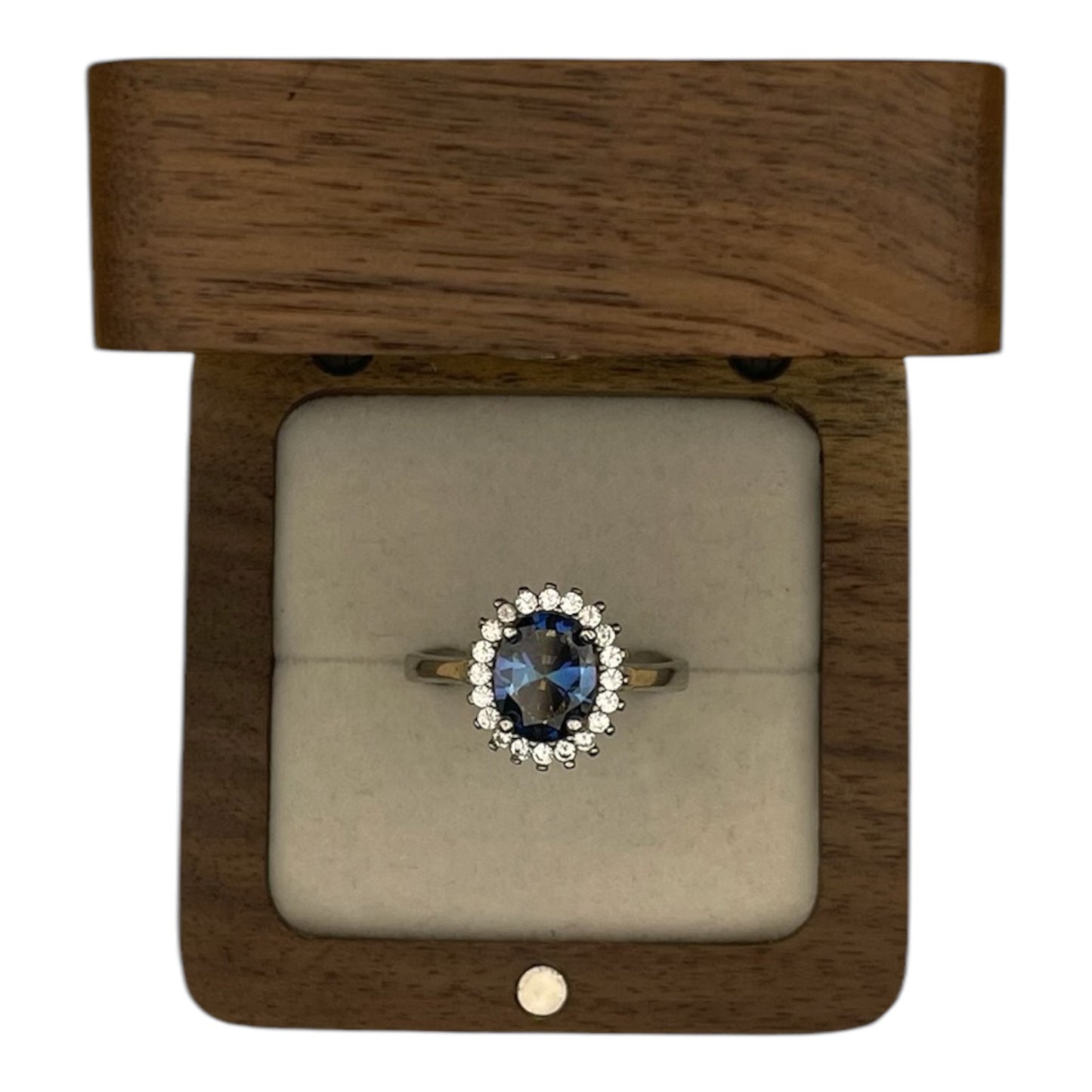 Anillo Brillo Celeste