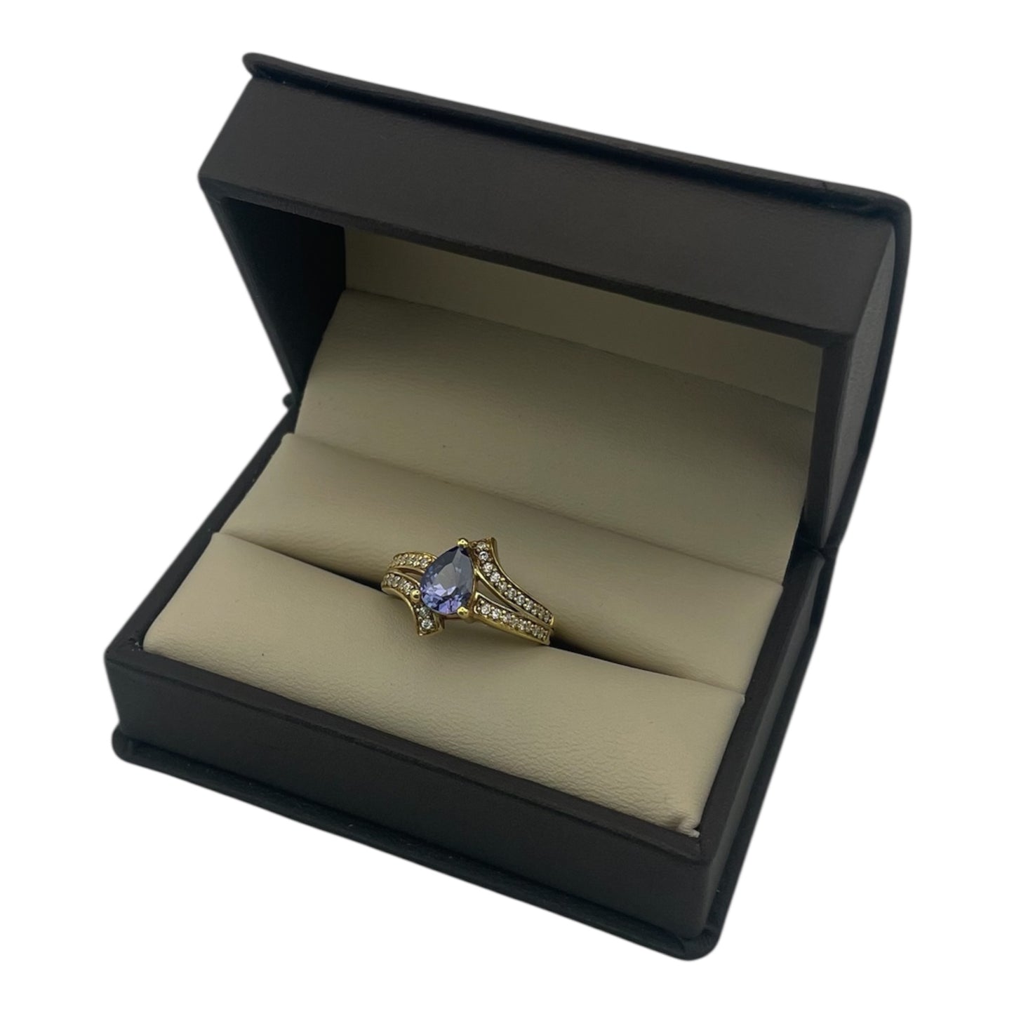 Lágrima Azul — Anillo de la colección “L’Âme Tanzanite”