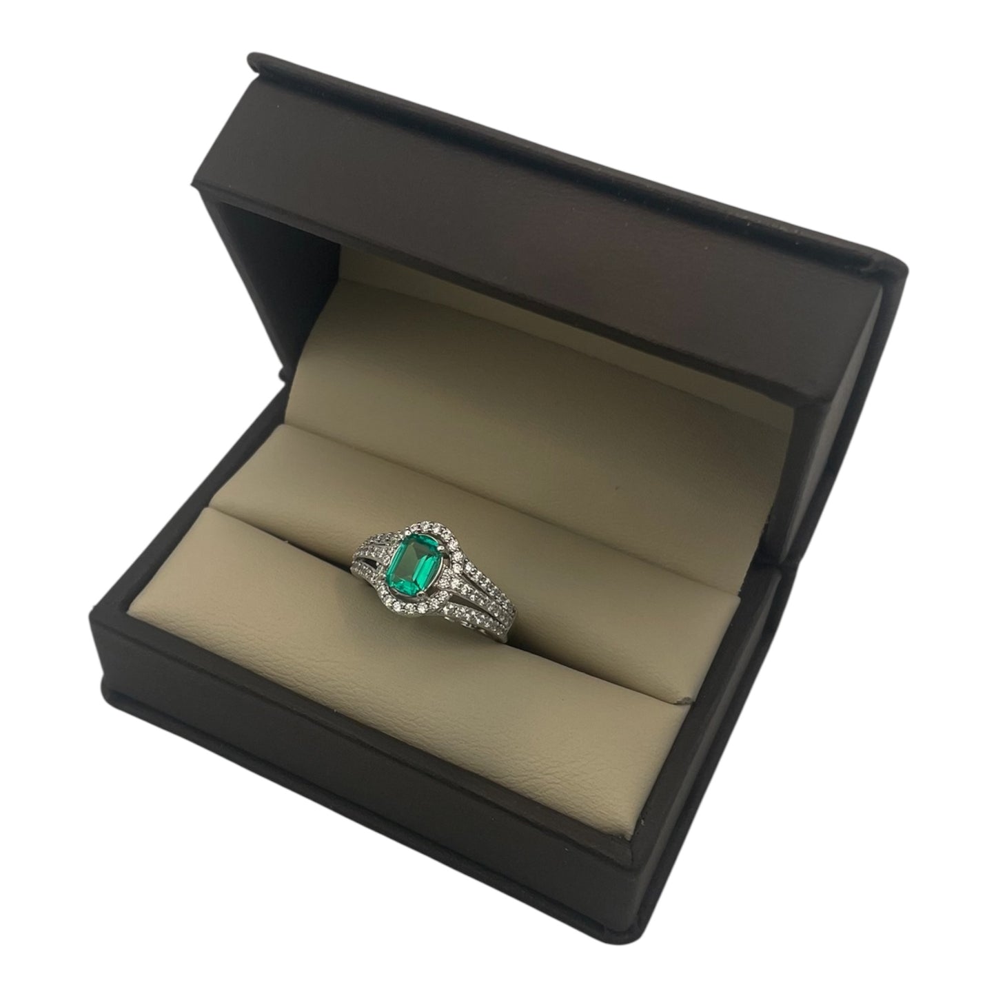 Verdelune — Anillo con esmeralda