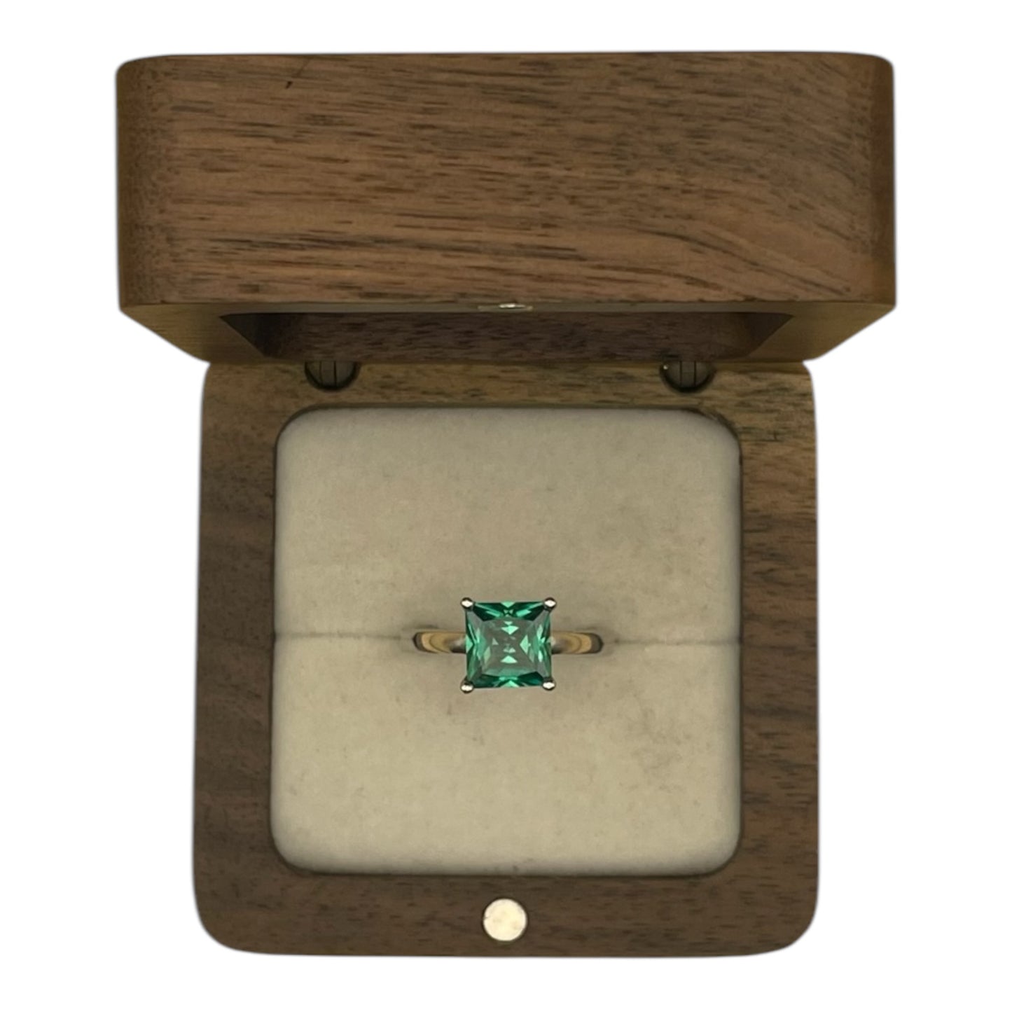 Anillo Solitaria Moderna Turmalina