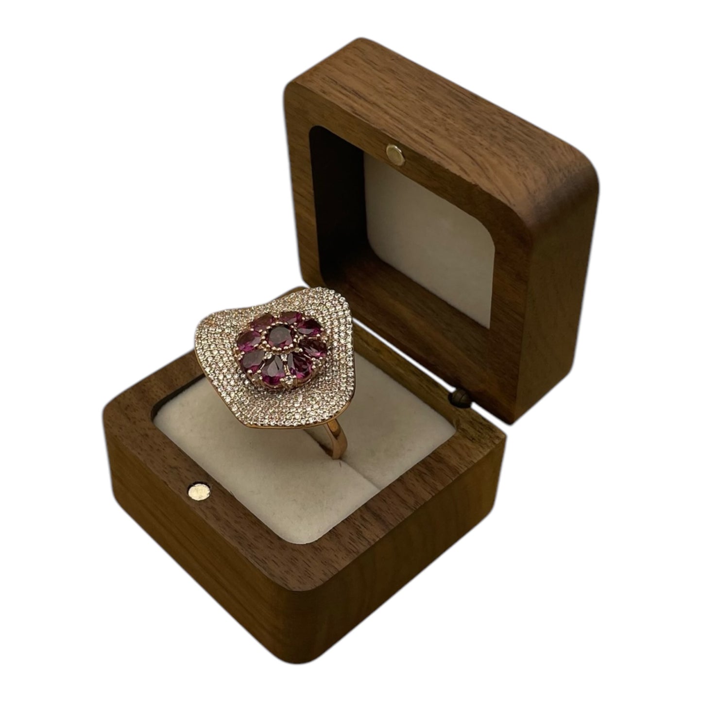 Anillo Art Deco Moderno Spinel