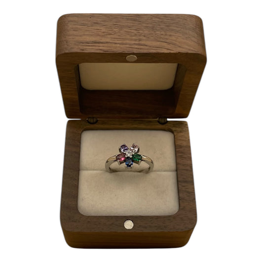Anillo Flor Moderna