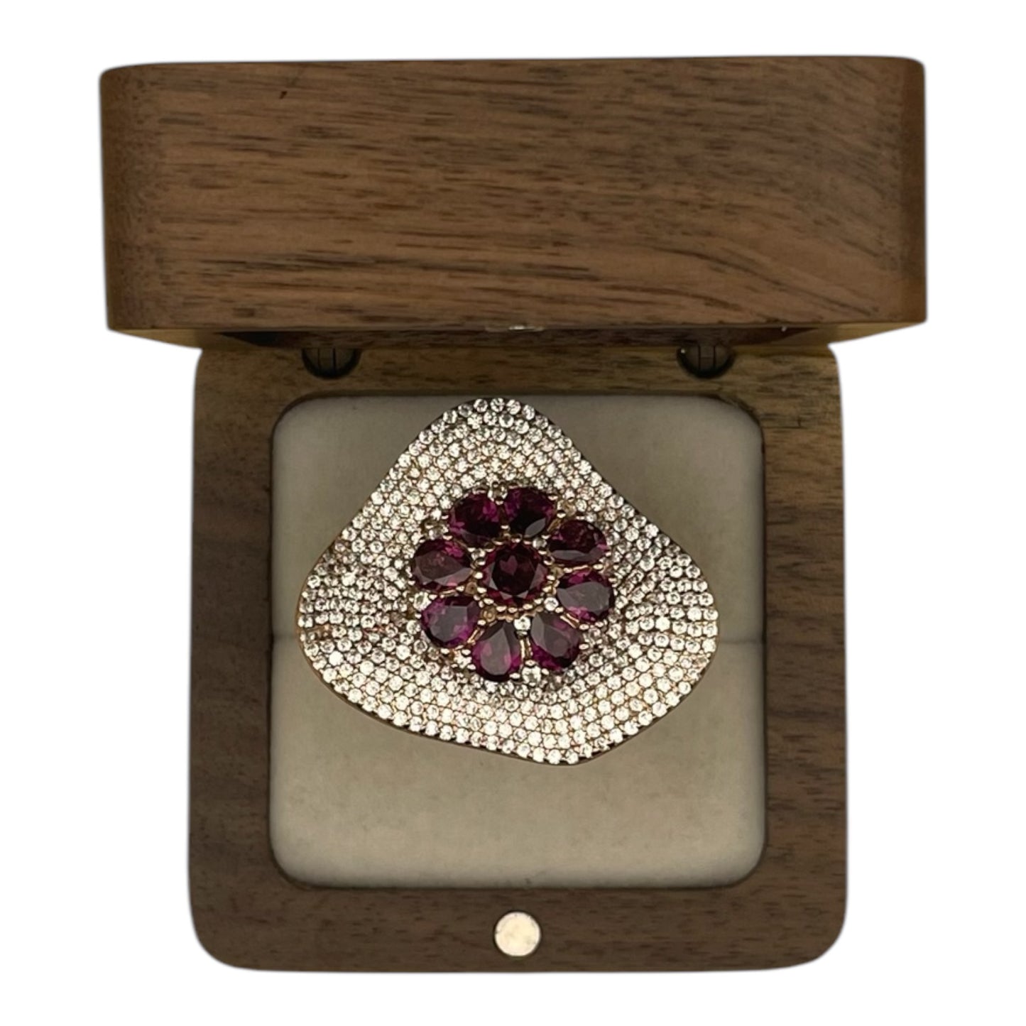 Anillo Art Deco Moderno Spinel