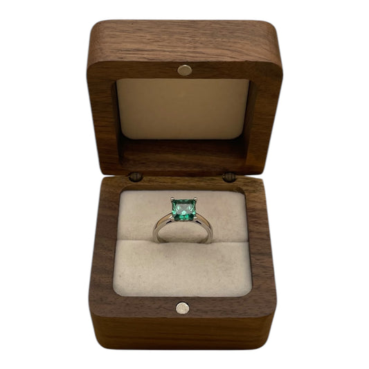 Anillo Solitaria Moderna Turmalina