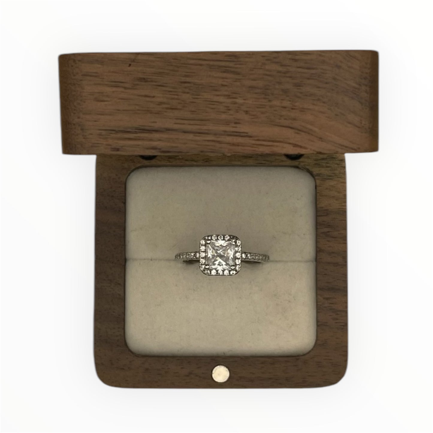 Anillo Solitario Moderno