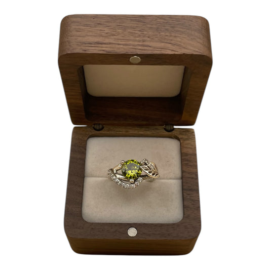Anillo Las Flores Citrino