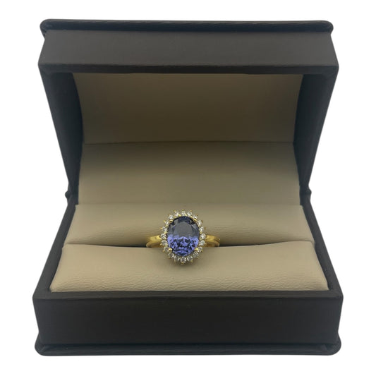Majesté Indigo — Anillo de la colección “L’Âme Tanzanite”